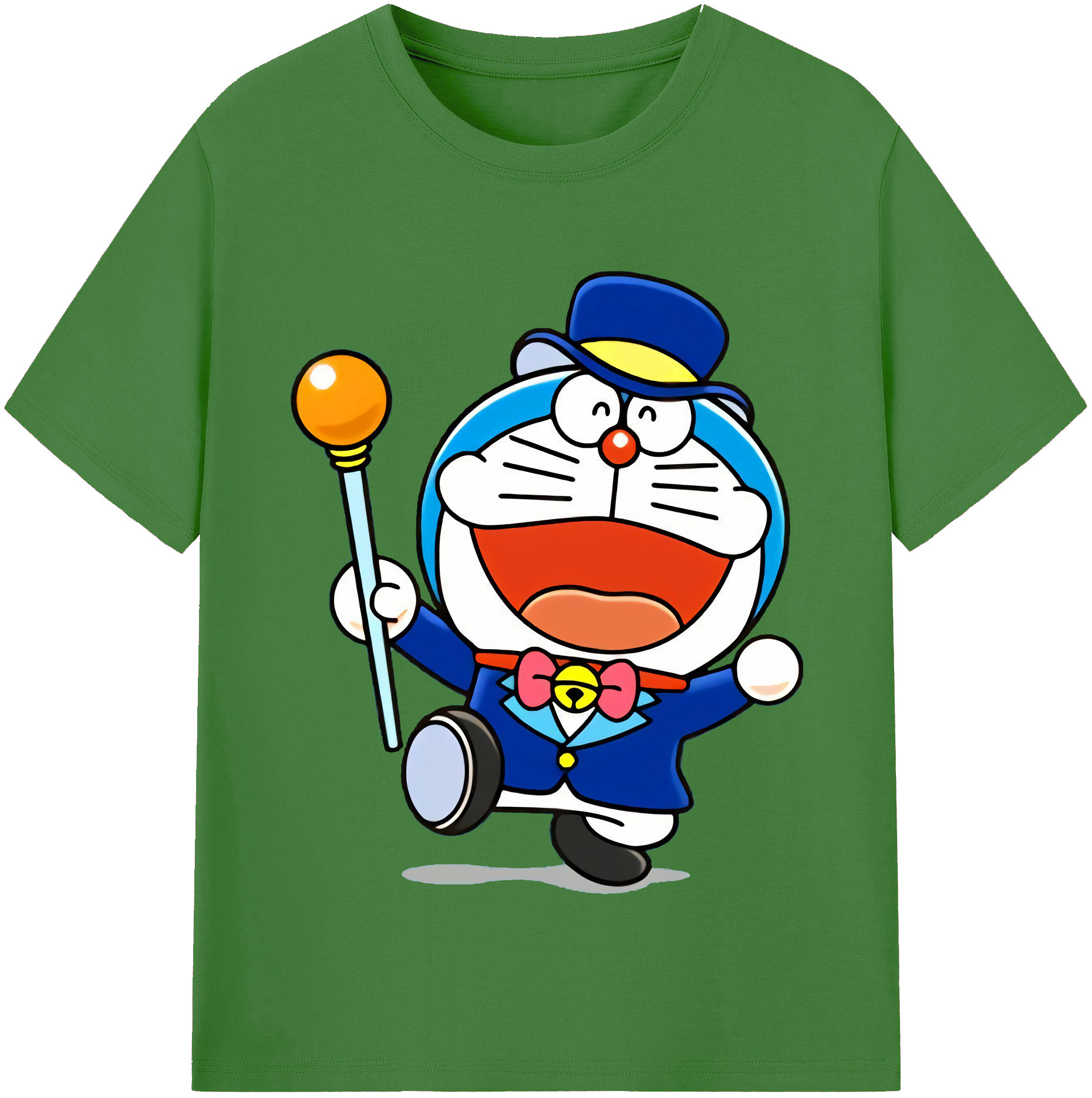 （画像用） ドラえもん Doraemon レディースカジュアルプリントTシャツ（綿100％）